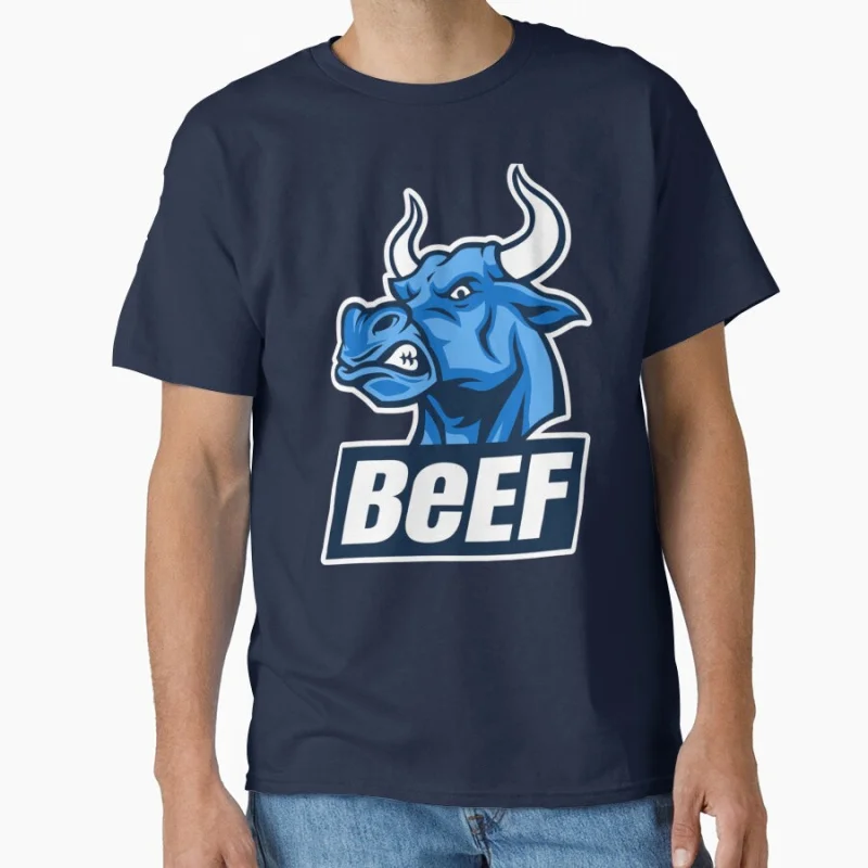 

Cyber Security Hacker BeEF Penetration testing Funny Linux humor gift T-shirt for developer software programmer Large size Tops
