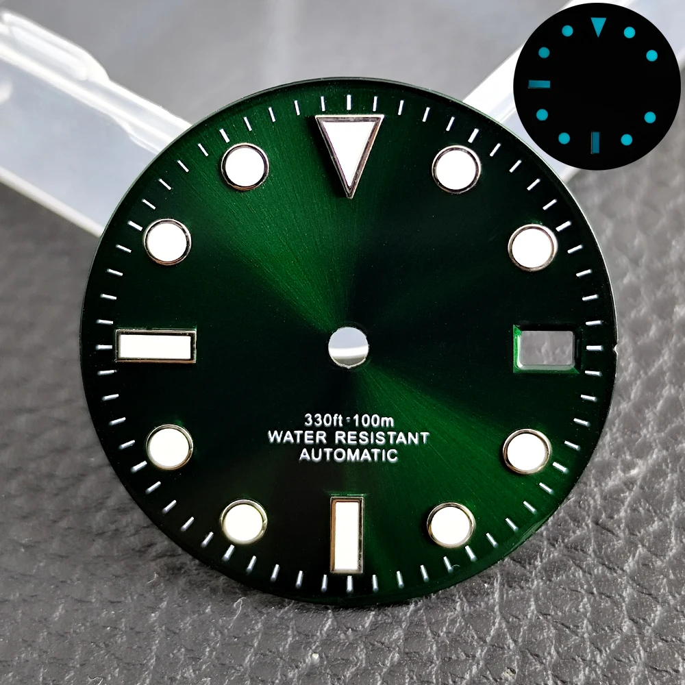 28,5 mm GMT-Uhrenzifferblatt, Zeiger BW9, leuchtend, geeignet für NH34-Uhrwerke, Uhrenzubehör, Uhrenmontage – Detail 4
