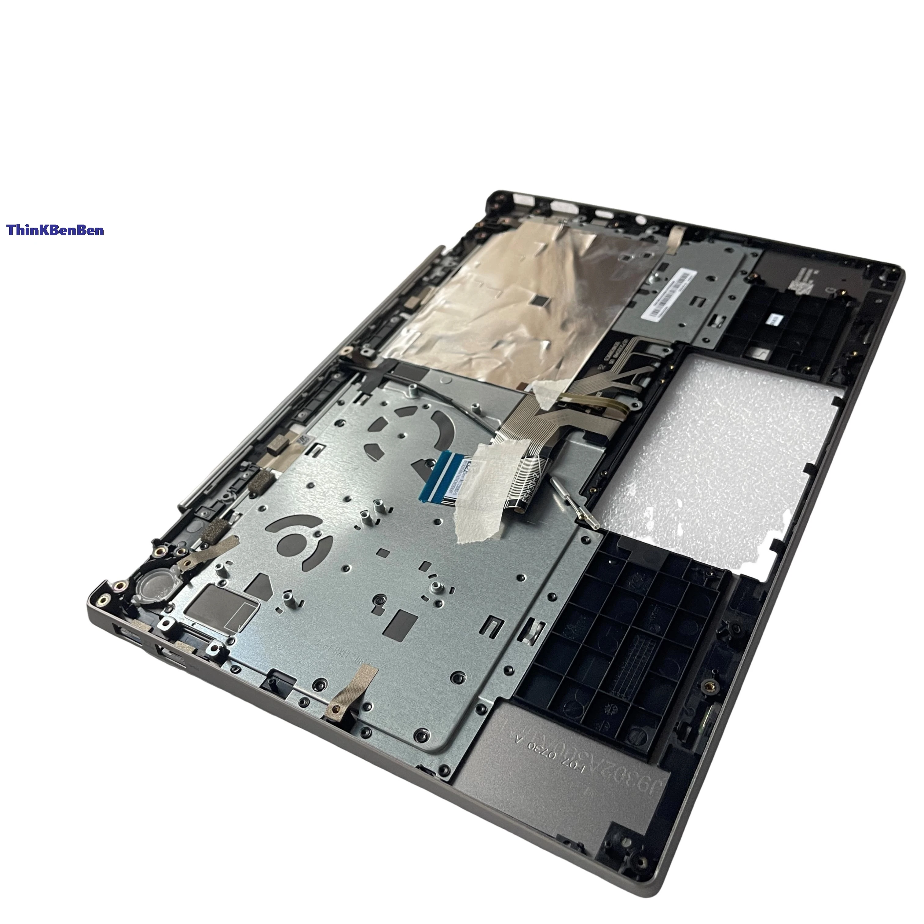 Imagem -06 - Checa Mineral Cinza Teclado Caixa Superior Capa Palmrest Shell para Lenovo Thinkbook 13s Iwl 5cb0u43208 cz