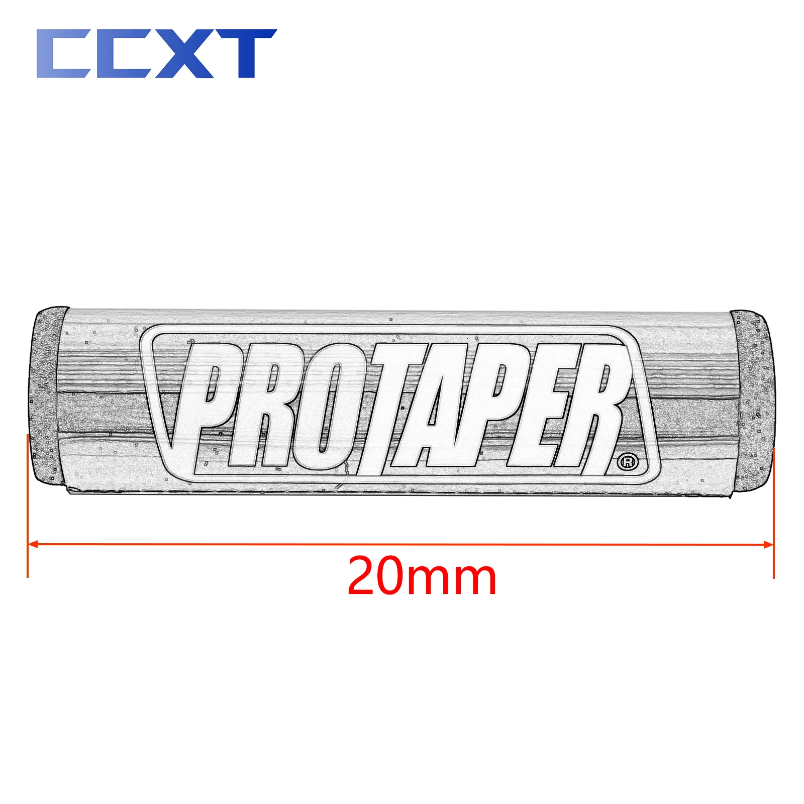 Motocross ATV Round Handlebar Bar Pad 20cm 7/8