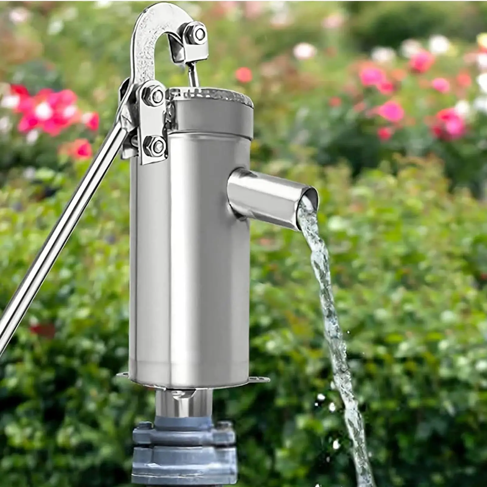 Pompe à eau manuelle pour puits, pompe à eau à pression manuelle, pompe à eau manuelle à secouage, pompe à eau de puits ancienne, pompe à eau manuelle type pichet ﻿