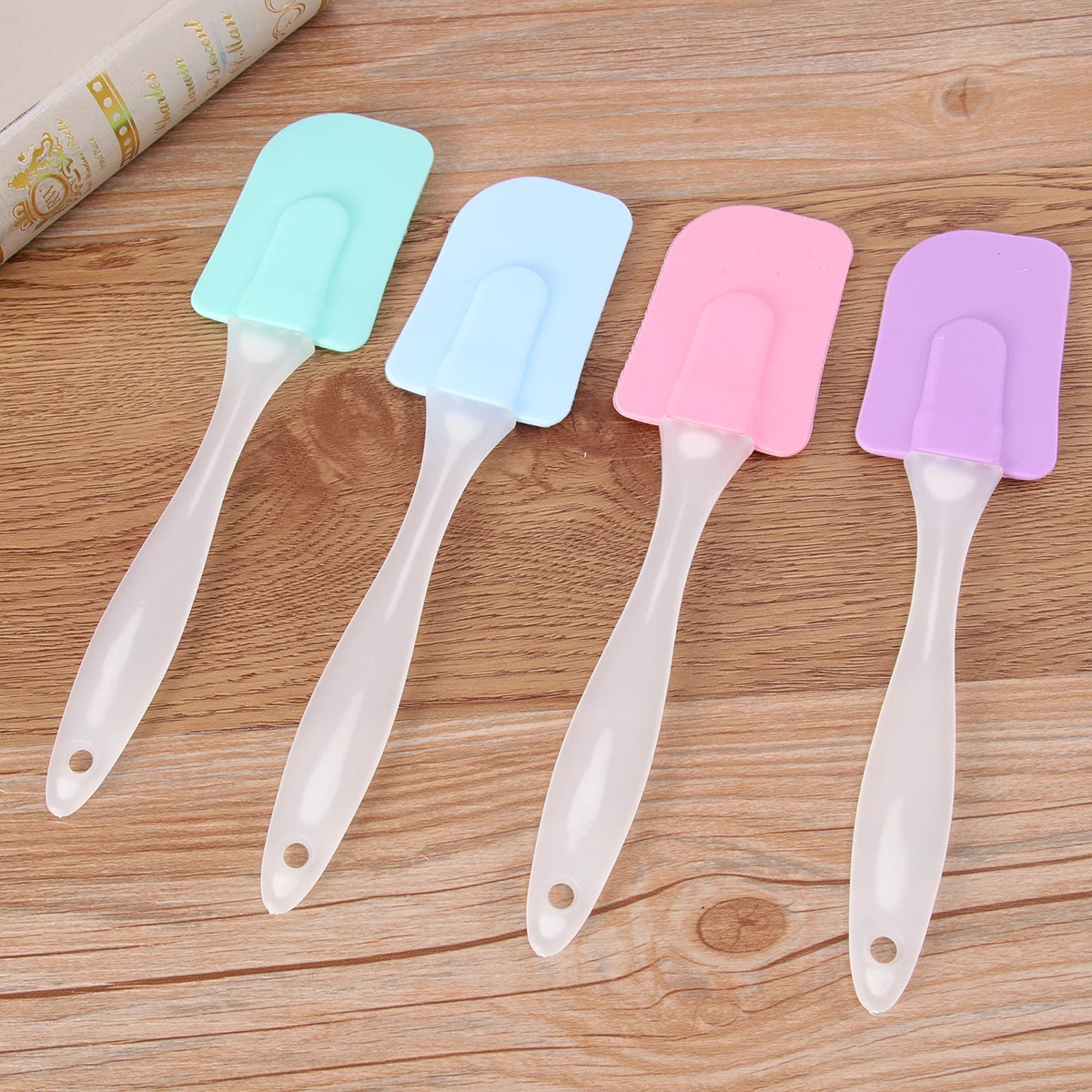 

5pcs Silicone Cake Scraper Spatula Set No Blade Easy Release From Molds Baking Tool For Cream Butter Jam Decoration Cake