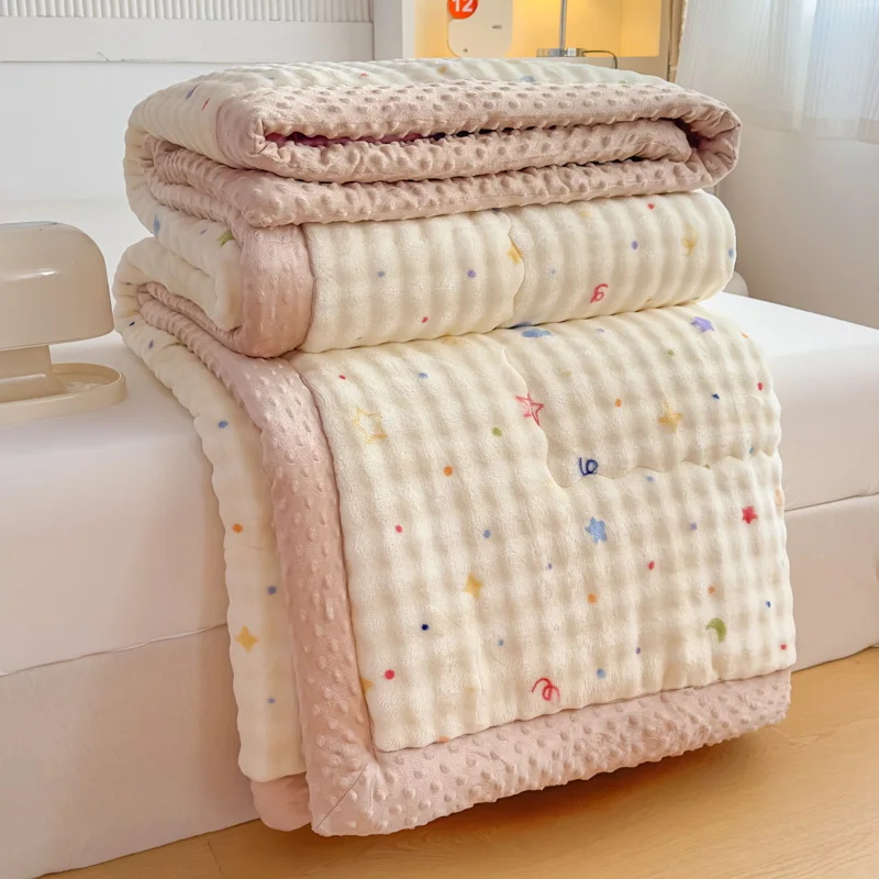 

Double-Sided Fce Waable Winter Quilt Adult Single Double Bedding Comforter hine Waable Spring Autumn Winter Duvet