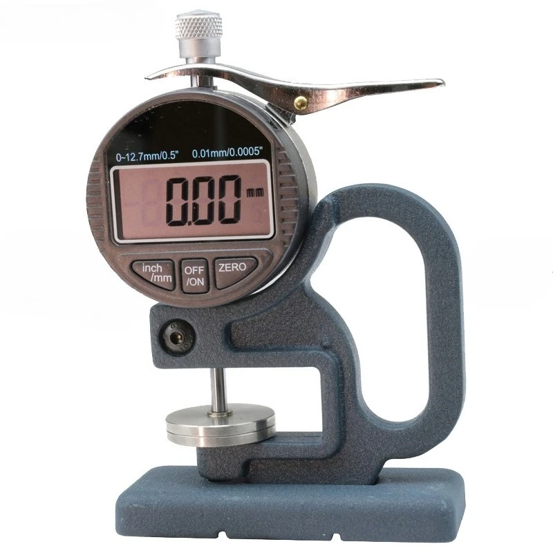 10/12.7 MM 0.01MM with Seat, Large Measuring Surface, Digital Display, Thickness Gauge.