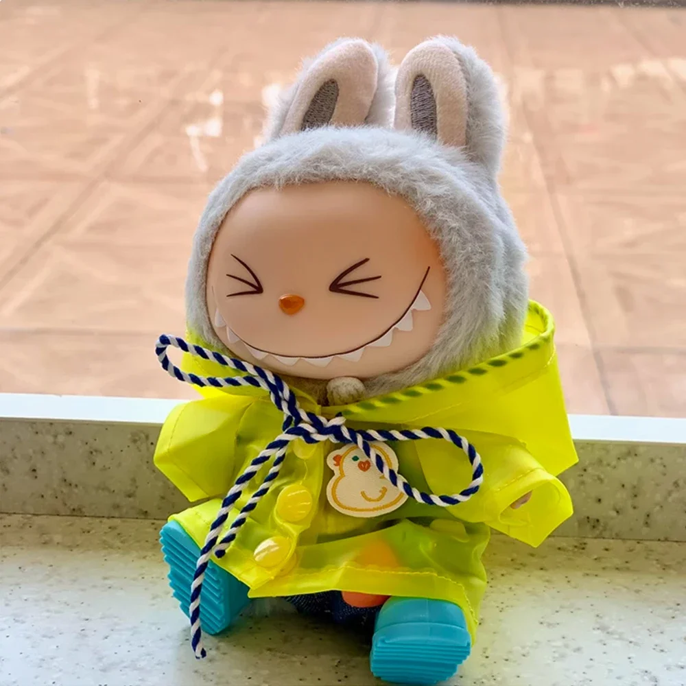 สําหรับ Labubu 3.0 ชุดตุ๊กตาน่ารัก Rain Coat & รองเท้าสําหรับ 15-17 ซม.Labubu รองเท้าของเล่น Casual กีฬาตุ๊กตาอุปกรณ์เสริม