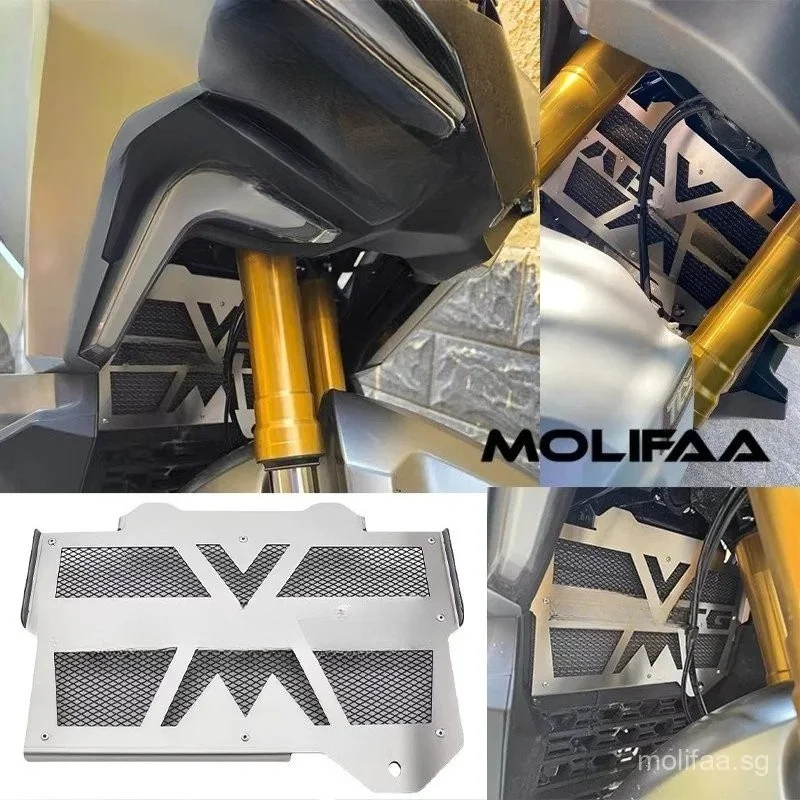 

Stainless Steel Water Tank Protection Net For SYM ADXTG 400 Motorcycle Radiator Guard Radiator Decoration Cover Accessories