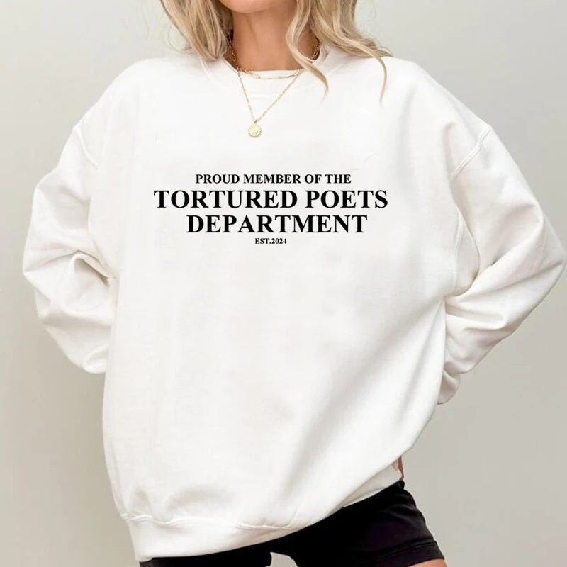 Tortured Poets Department Sweatshirt Love and Poetry Hoodies New Album Sweat Eras Tour Merch TTDP Crewneck Sweatshirts