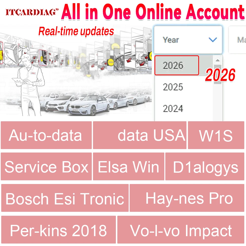 2026 Online Account for Workshop Auto-data Auto Data Haynes PRO WIS Service Box Workshop Repair Software