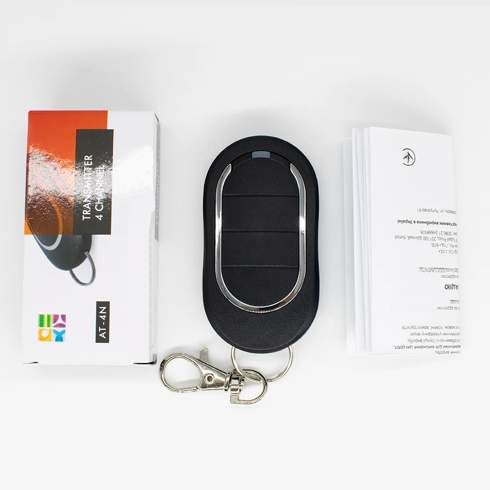 2pcs Keychain Barrier Alutech AT-4N 868MHz Remote Control for Garage Gate Door