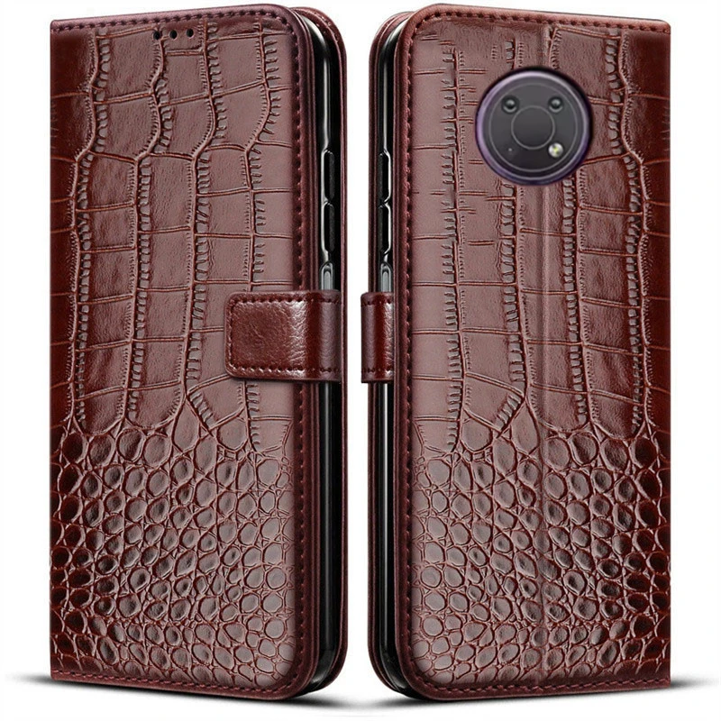 Capa de couro flip para nokia g42 g22 c12 g60 g21 g11 g50 c10 c20 x10 x20 g10 g20 2.4 5.4 3.4 capa com suporte para cartão coque magnético