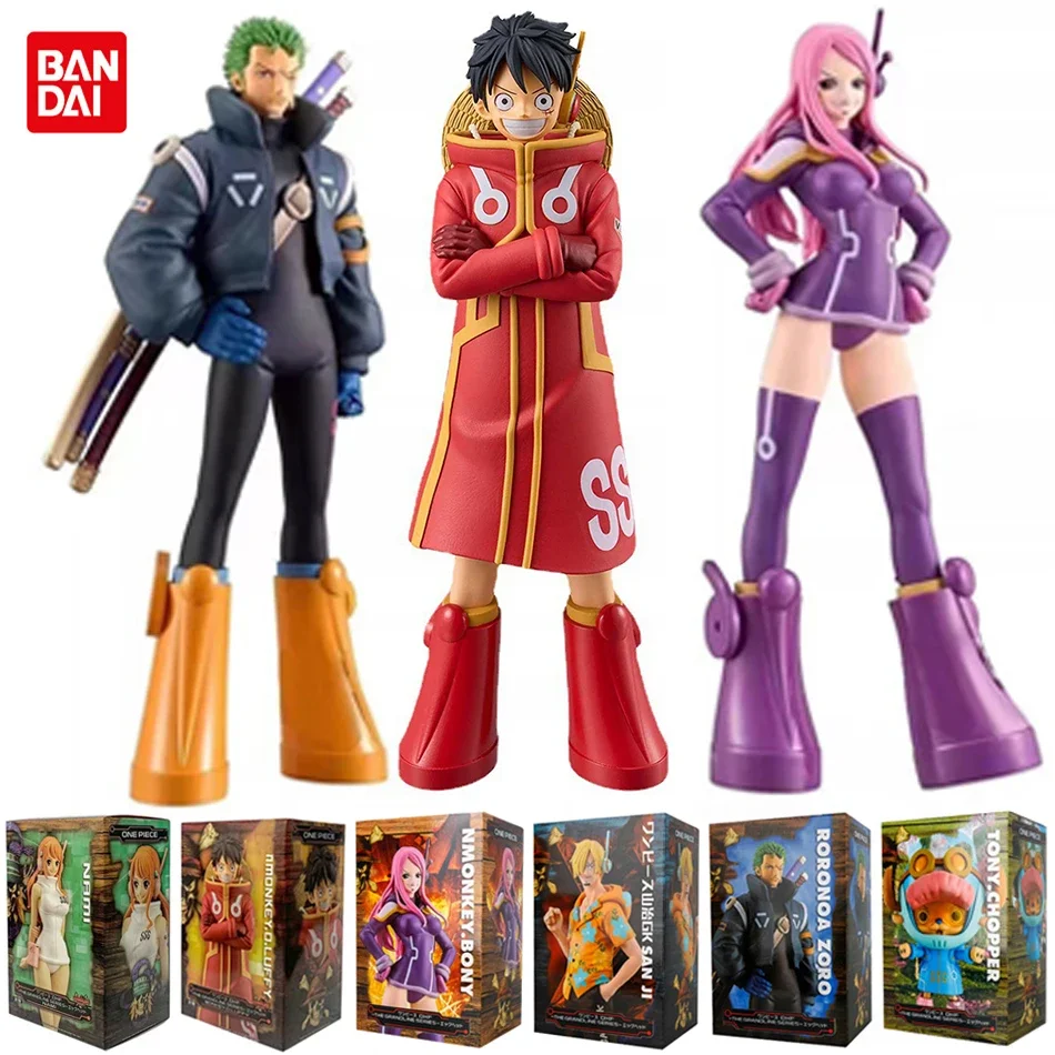 One Piece Egghead Figure, Luffy Zoro Bonney Egg‑Head Outfit PVC Statue, Collectible Toy Gift for Kids & Anime Fans