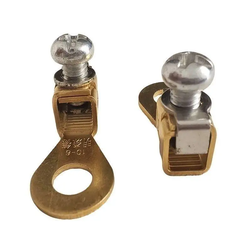 Brass Copper Wire Terminal Connectors High Conductivity Oxidation Resistant 1Pcs for Garden Lighting Wiring Setup