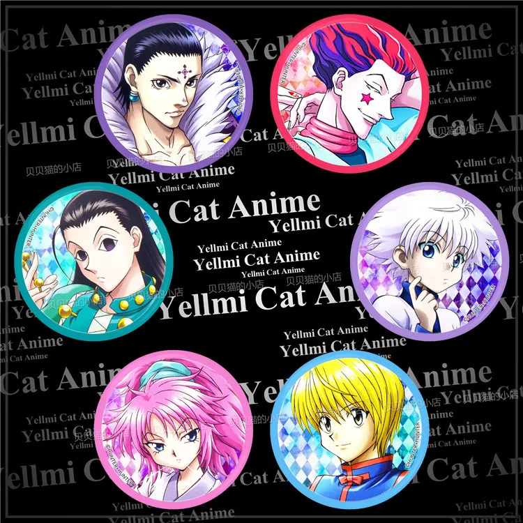 Jay Freedle Killua Zaoldyck Kurapika Leorio Hisoka HD-Muster Kostüme Abzeichen Anime periphere Emblem Cosplay DIY Requisiten Geschenke