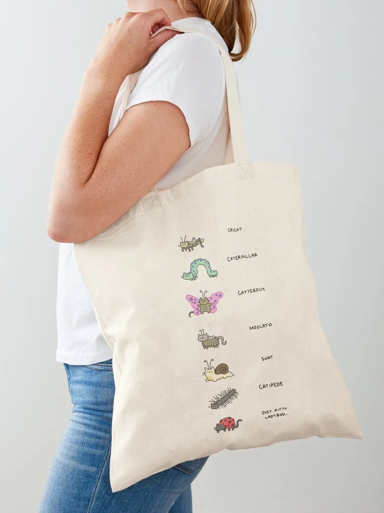 

tiny cats Tote Bag bag luxury women custom canvas bag Women's handbag
