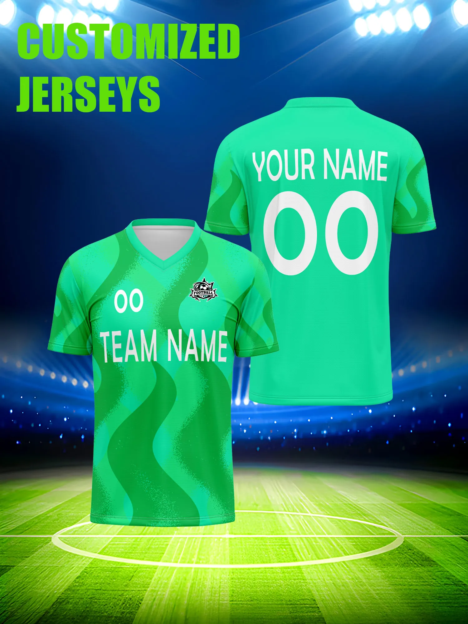 

Футбольная форма на заказ с индивидуальным изображением, номером и именем, охлаждающая и легкая, для летних тренировок.