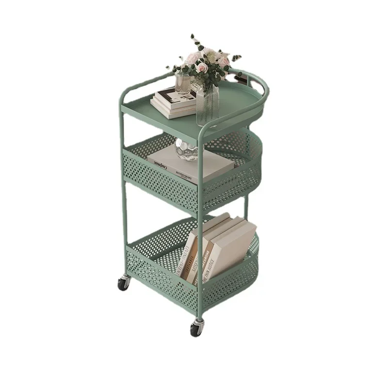 

YY Trolley Side Table Dining Side Movable Ins Style Storage Rack with Wheels