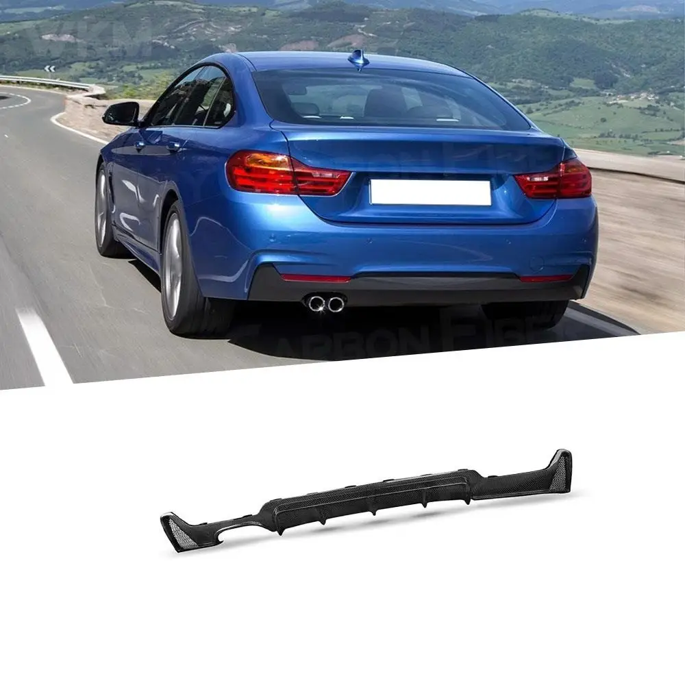 

ABS Gloss Black Rear Bumper Lip Diffuser Spoiler Body Kit For BMW 4 Series F32 F33 F36 M Sport M Tech 2014-2017 Carbon Look