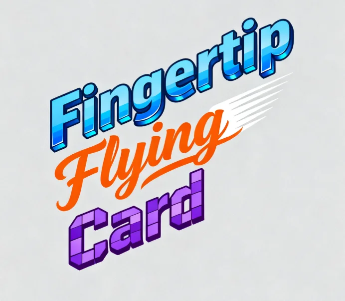 

Летающая карта на кончиках пальцев - Волшебный реквизит для электрического метания для иллюзий крупным планом Волшебные трюки Фокусник