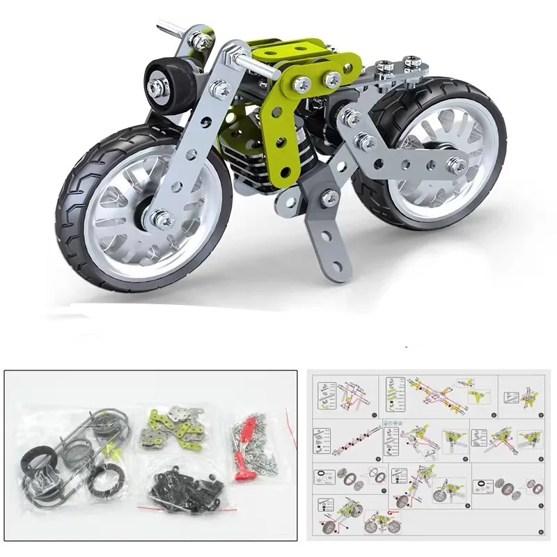 

Dificultei Metal Toy Model Fighter Aircraft And Motorcycle Assembly Kit - Collectors Vintage Auto And Collectible Books