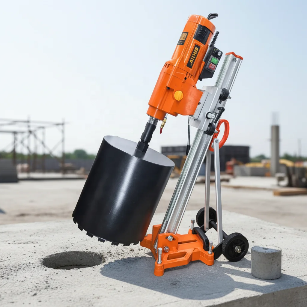 Ready to Shipping EKIIV MW-355C 220V 4680W Diamond Core Drill 355mm Concrete Core Cutting Semi-Automatic Bore Hole Machine