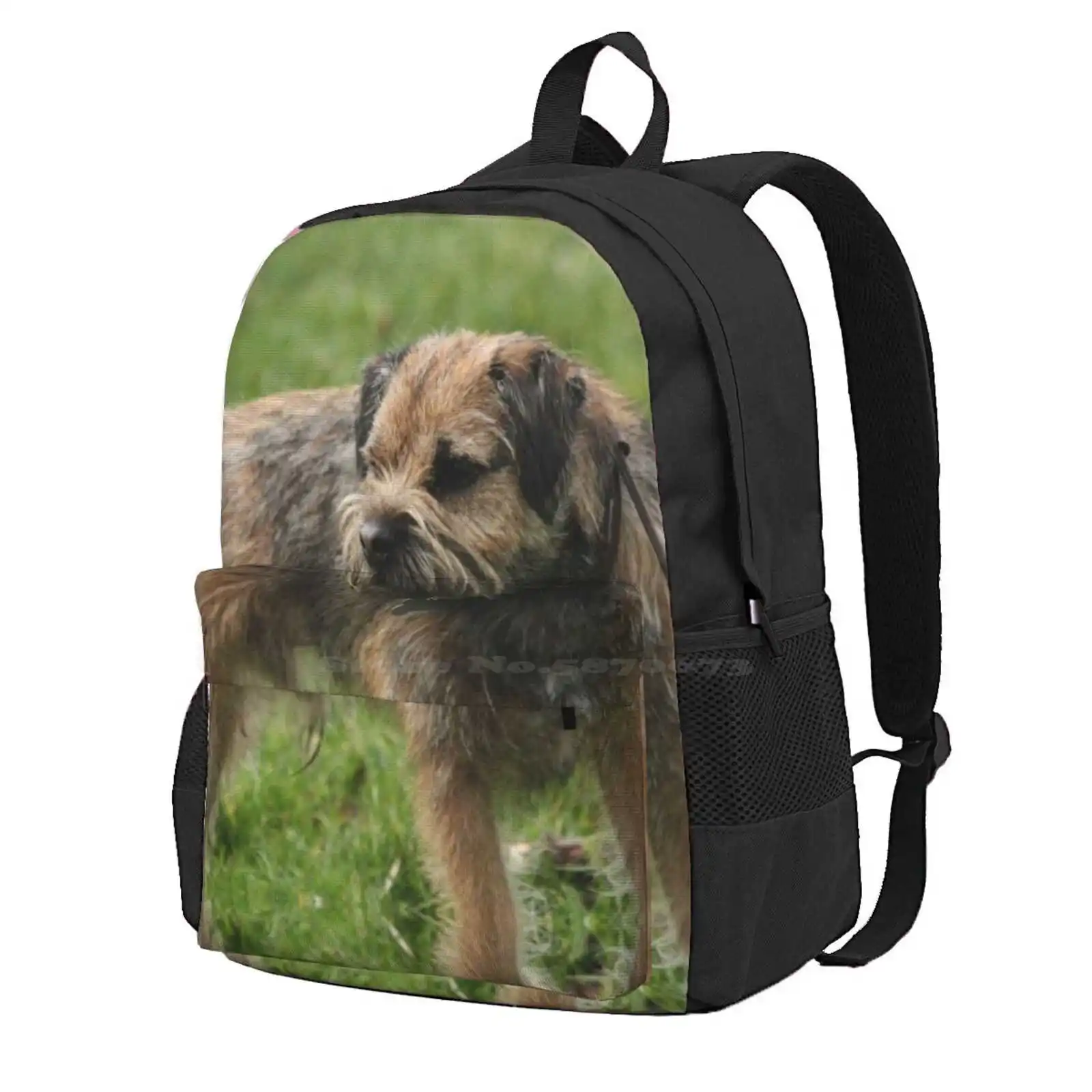 Border Terrier Hot Sale Schoolbag Backpack Fashion Bags Dog Border Terrier