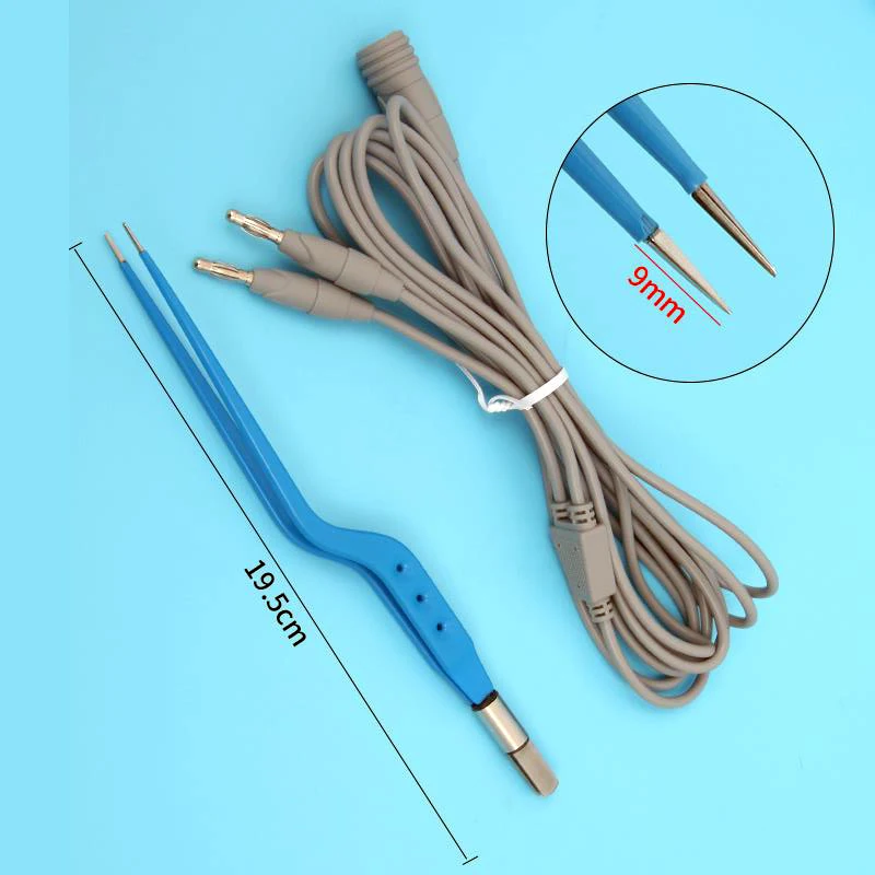 Bipolar Coagulation Forceps High Frequency Electrotome Compatible With Condenser Connection Line Tweezers Line V Eyelid Tool