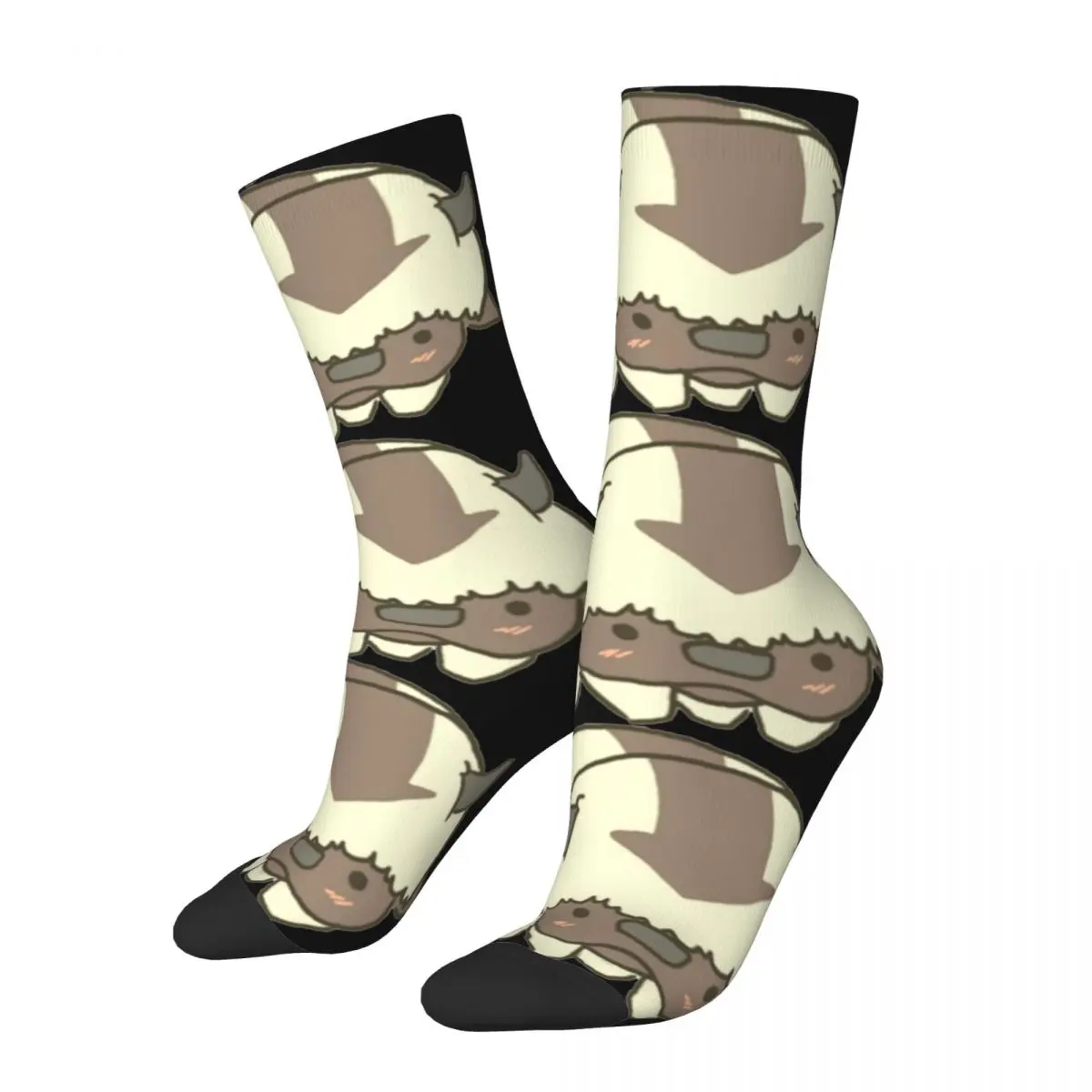 Happy Funny Men Socks Chibi Appa Accessories Cute Cartoon Graphic Socks Spring Autumn Winter