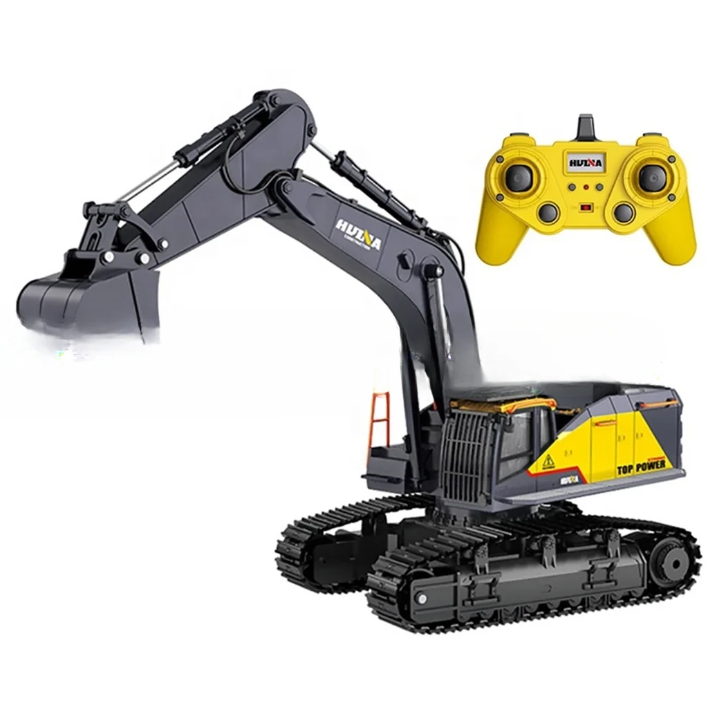 1:14 22 Channel Alloy Hydraulic Remote Control  Model Engineering Vehicle Simulation Construction RC Truck Toy For