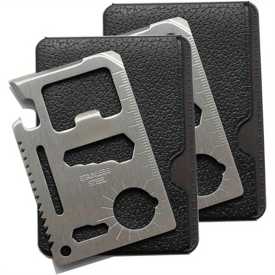 Pocket Tool Multifunction Credit Edc Outdoor Bottle Survive Gear Card Multi Multipurpose Gadget Camping Opener Wallet Kit