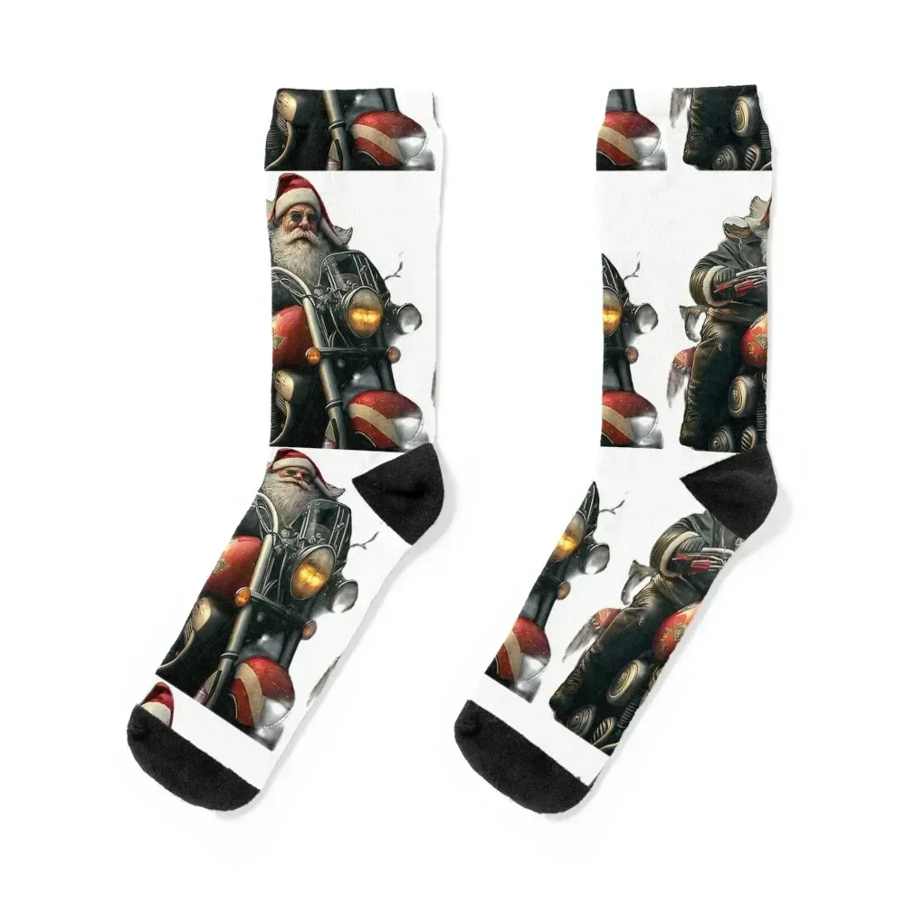 

Santa Claus Socks compression cotton halloween luxury Men Socks Women's