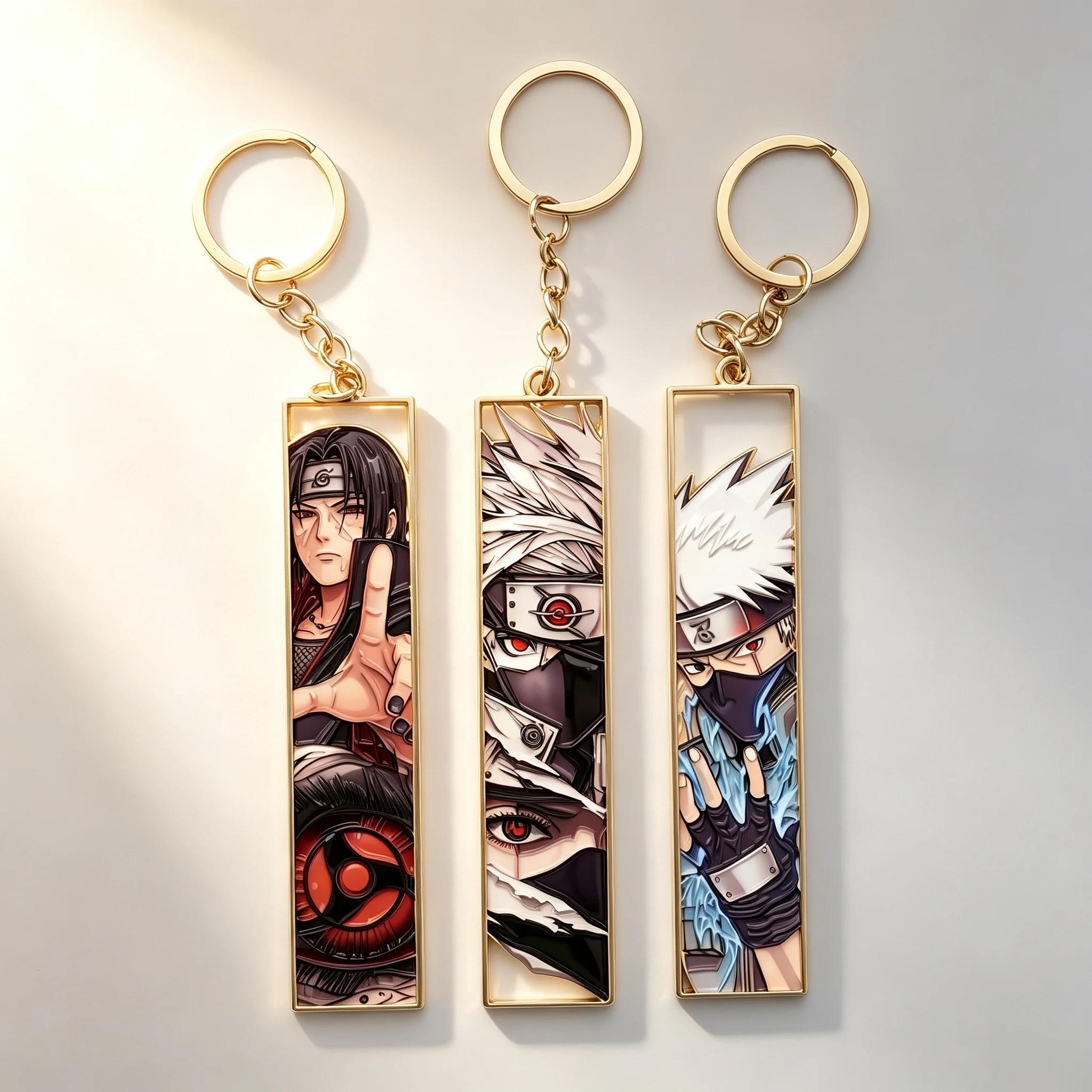 Embroidery Ring - Neues Design Anime Metall-Schlüsselanhänger mit Hohlmuster,