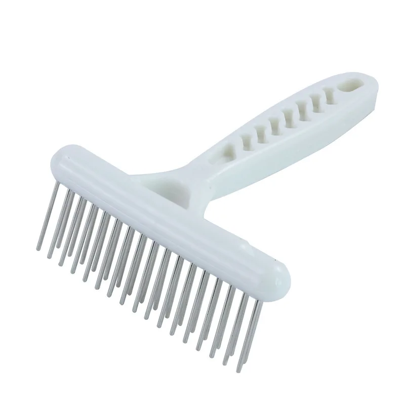 Pet Dog Brush Short Long Thick Hair Fur Shedding Remove Cat Groom Smooth Rake Brush Pet Dog Comb Brush Cleaning Tool