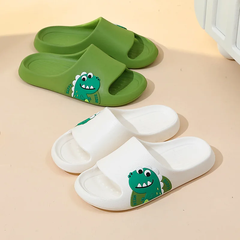 Children's Cartoon Cute Dinosaur Fashion Indoor Home Shoes Go Out Summer Non-slip Slippers