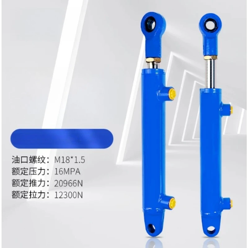 1Ton 2 Ton Double Acting Hydraulic Cylinder 40*25, Telescopic Hydraulic Ram for Lifting Equipment Agricultural Machinery