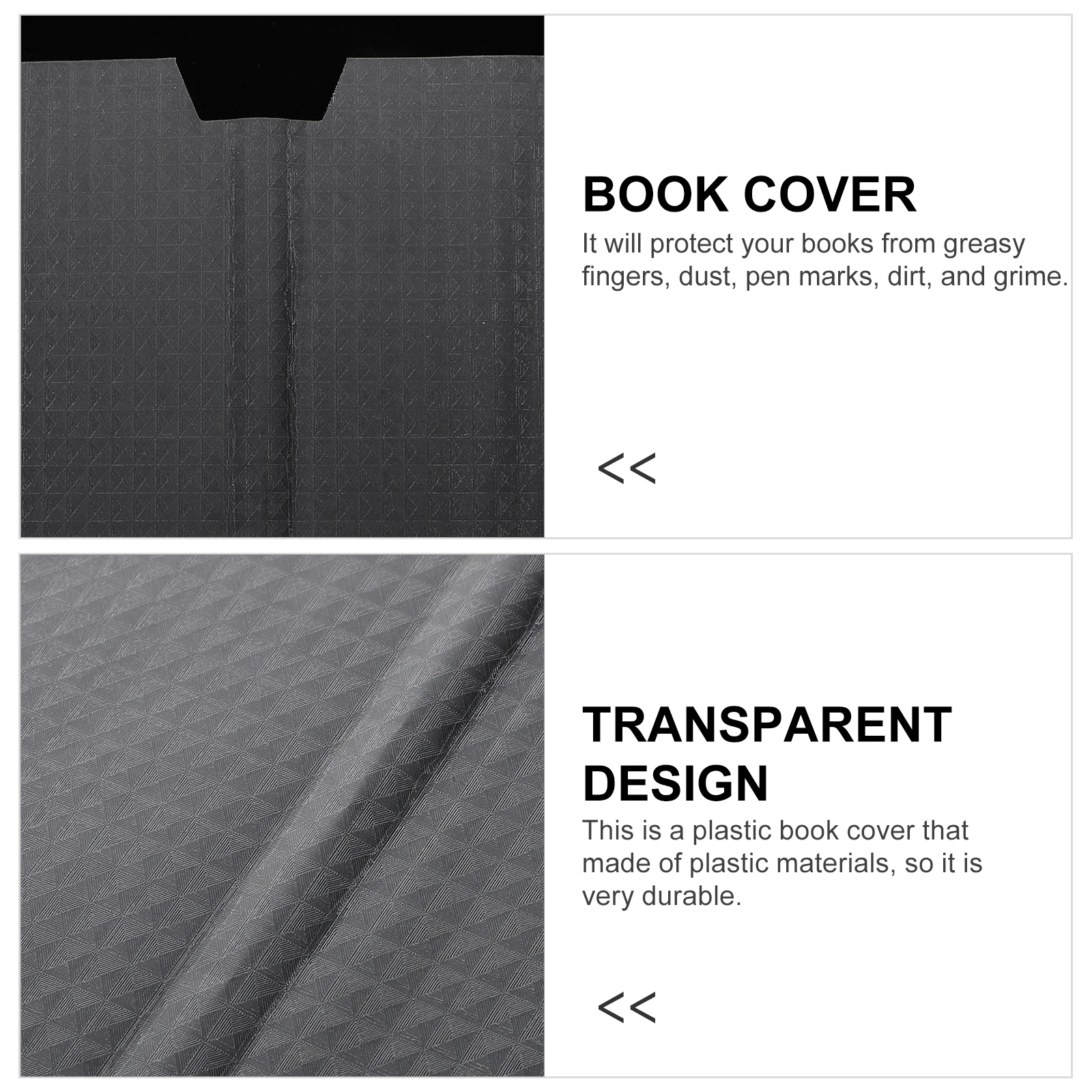 

10pcs Clear Textbook Covers Self Adhesive Protective Transparent Book Cover for School Books Dust Proof Eco Friendly Notebook