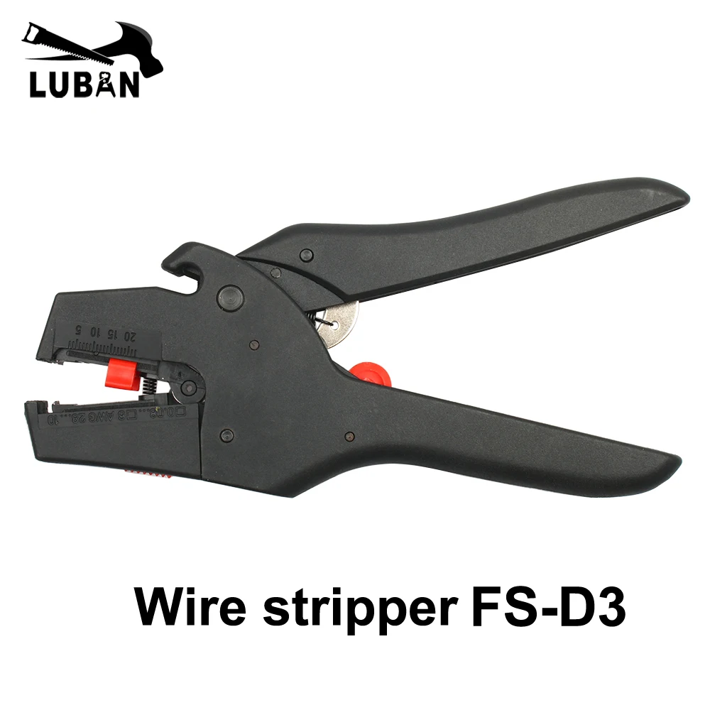FS-D3 ضبط النفس العزل سلك متجرد سلك تجريد المدى 0.08-2.5mm2 متعددة أداة أداة سلك القاطع قطع LB-1