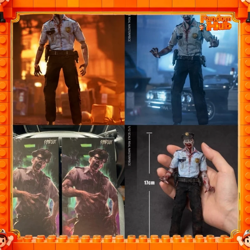

In-Stock Resident Evil Raccoon City Zombie Police Officer 1/12 Scale Action Figures 17cm Model Toy Gift For Fans