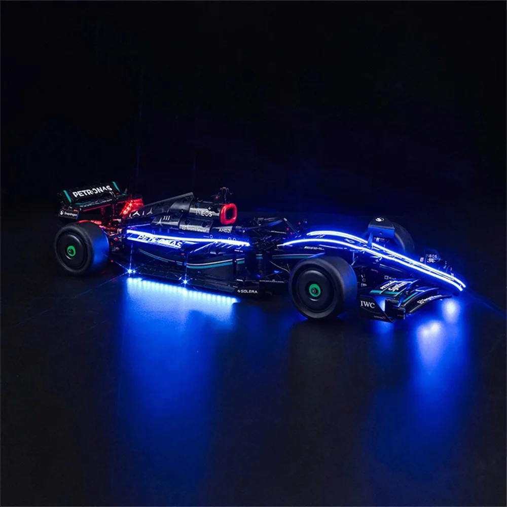 42171 Car AMG F1 W14 E Performance Technic Led Lighting Kit Not Include Building Blocks (Only Lighting Set)