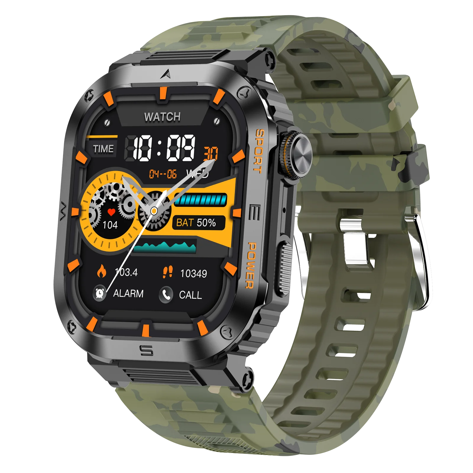 

Outdoor Sport Smart Watch MT39 2.01" BT Call BO BP 100+ Exercise Modes Fitness Tracker 400mAH IP68 Waterproof Smartwatch