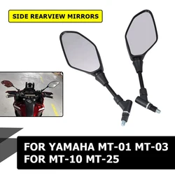 Akcesoria motocyklowe boczne lusterka wsteczne boczne lusterka wsteczne do MT-01 YAMAHA MT-03 660 MT-25 MT-10 MT03 MT25