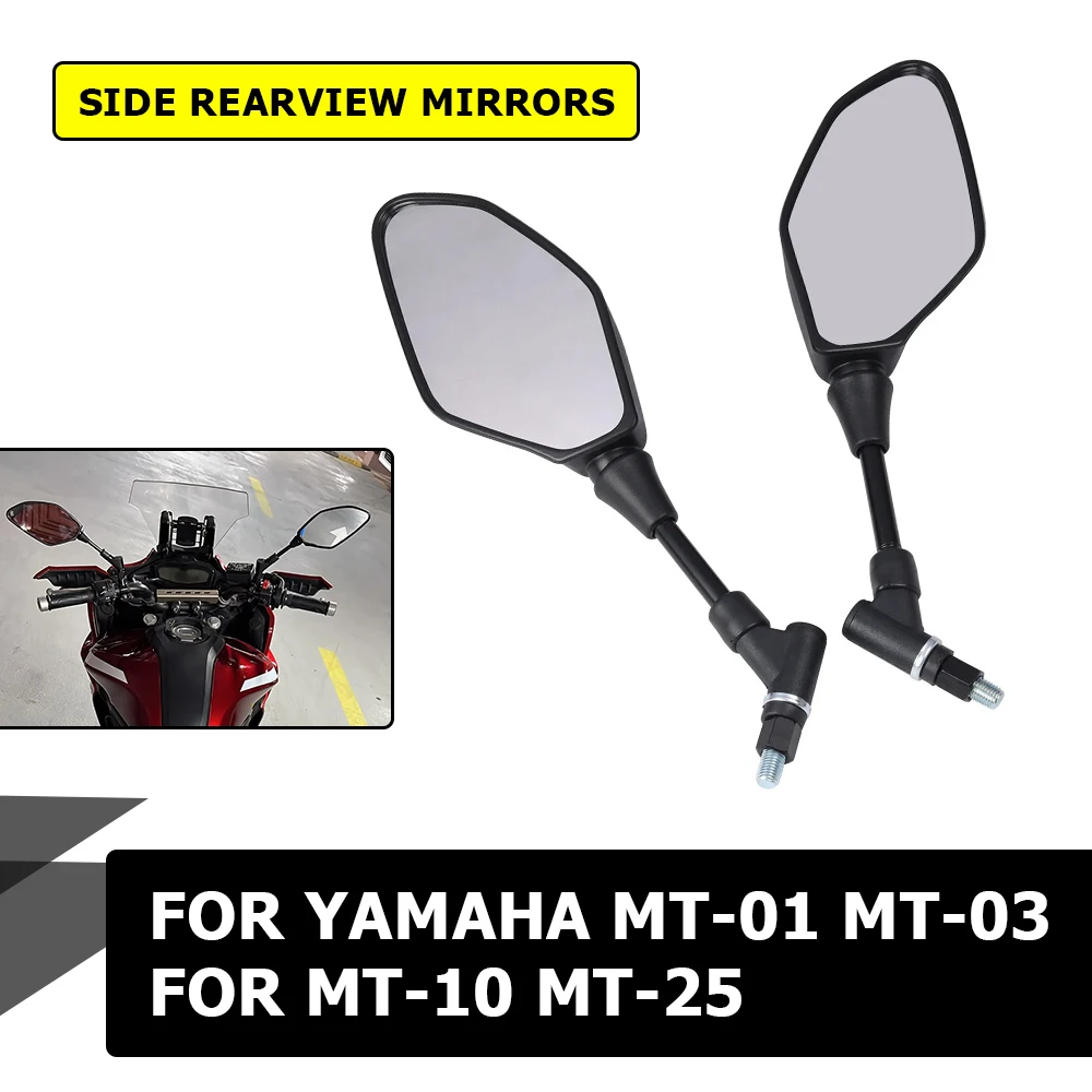 Motorcycle Accessories Side Rearview Mirrors Side Mirror Rear View Back Mirrors For YAMAHA MT-01 MT-03 660 MT-25 MT03 MT25 MT-10