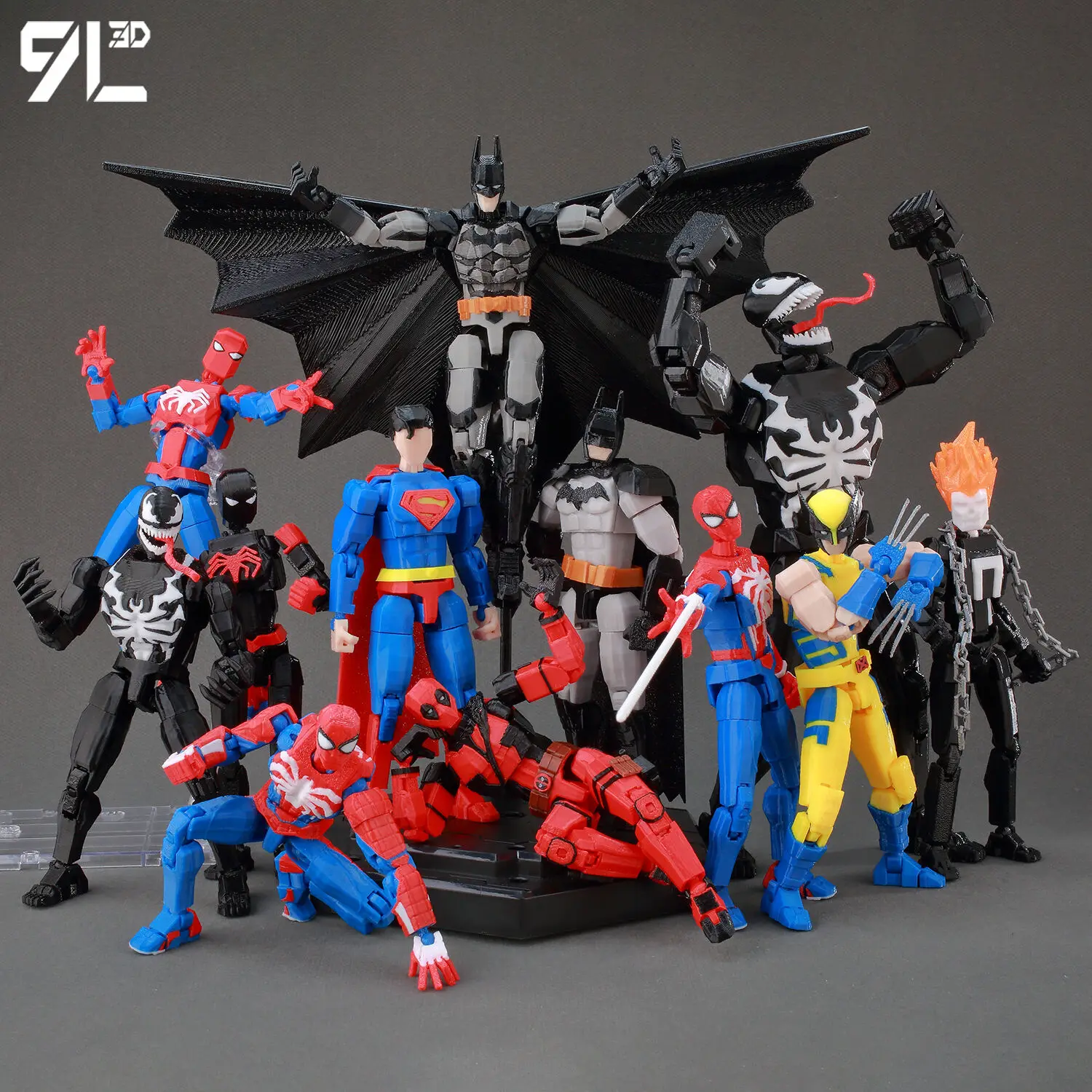 Set De 4 Figuras De Superhéroes De 18 Cm – Incluye Hul- K, Spid-erman, Iron Man Y Capitán Amér-ica