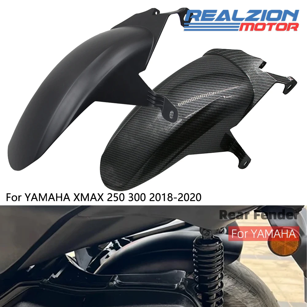 

Realzion XMAX 300 Rear Fender Motorcycle Mudguard Mud Guard Cover Splash Wheel Protector For Yamaha XMAX 250 X-MAX 300 2018-2021