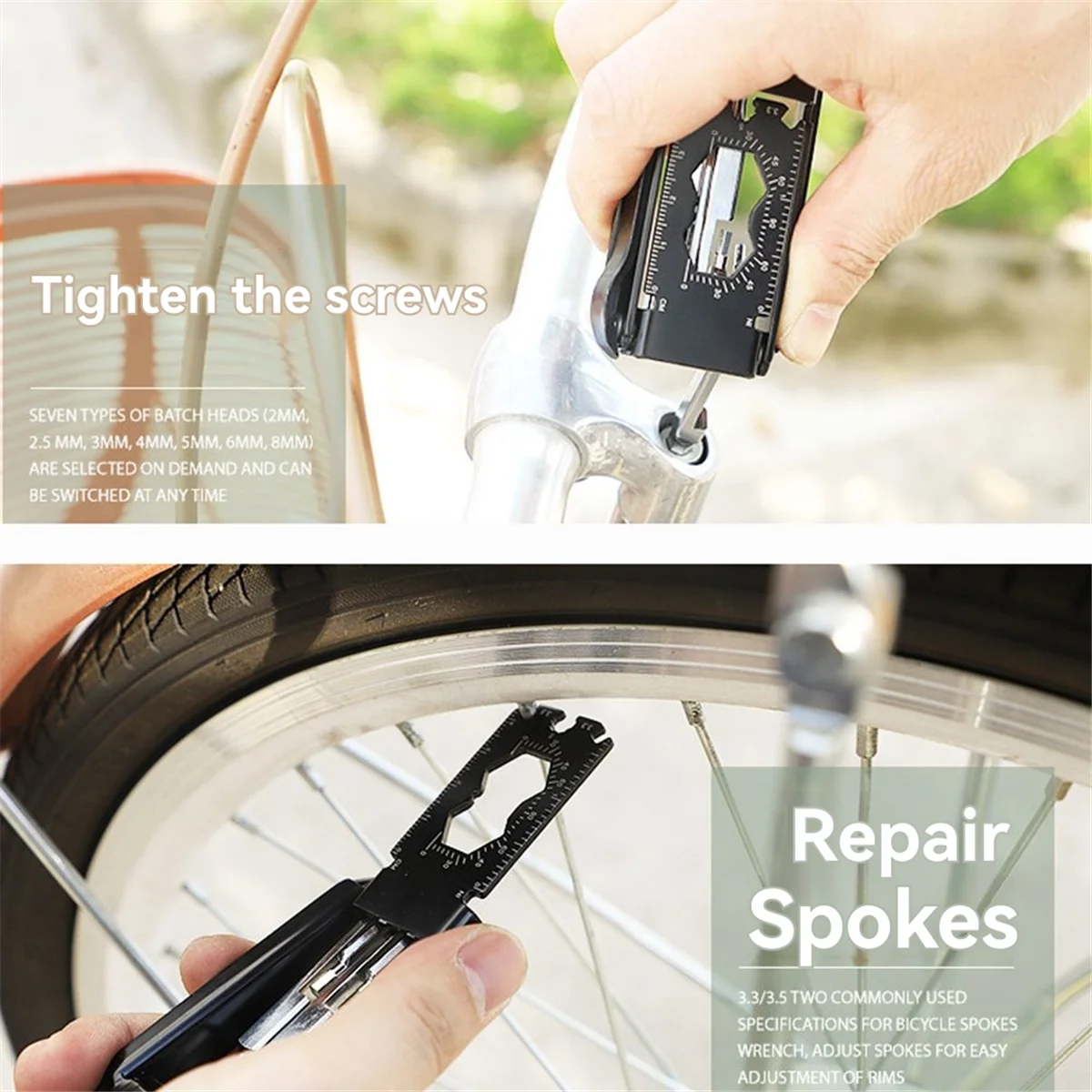 

AT59 20-в-1 набор велосипедных многофункциональных инструментов BT020 Портативный набор инструментов для ремонта велосипедов для дорожных и горных велосипедов