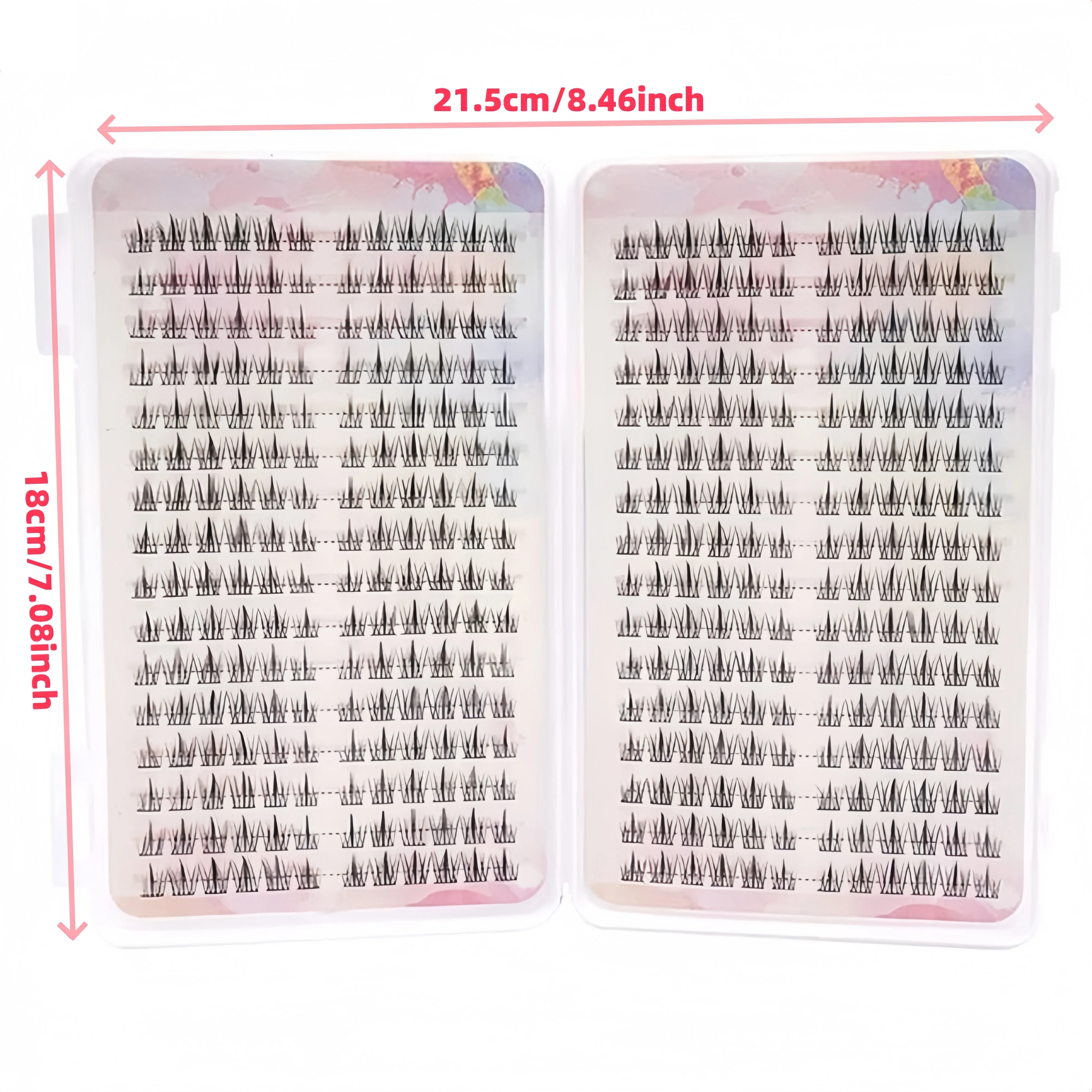 Large Capacity 384 pcs False Eyelashes Extension Lash Cluster For Beauty
