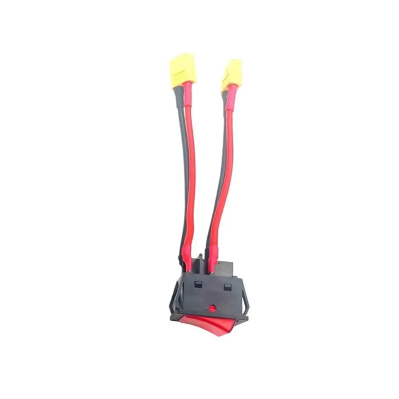 ABYM For RC Fishing Bait Boat Compatible Battery Main Switch With XT60 Plug 14AWG Wire Connectors