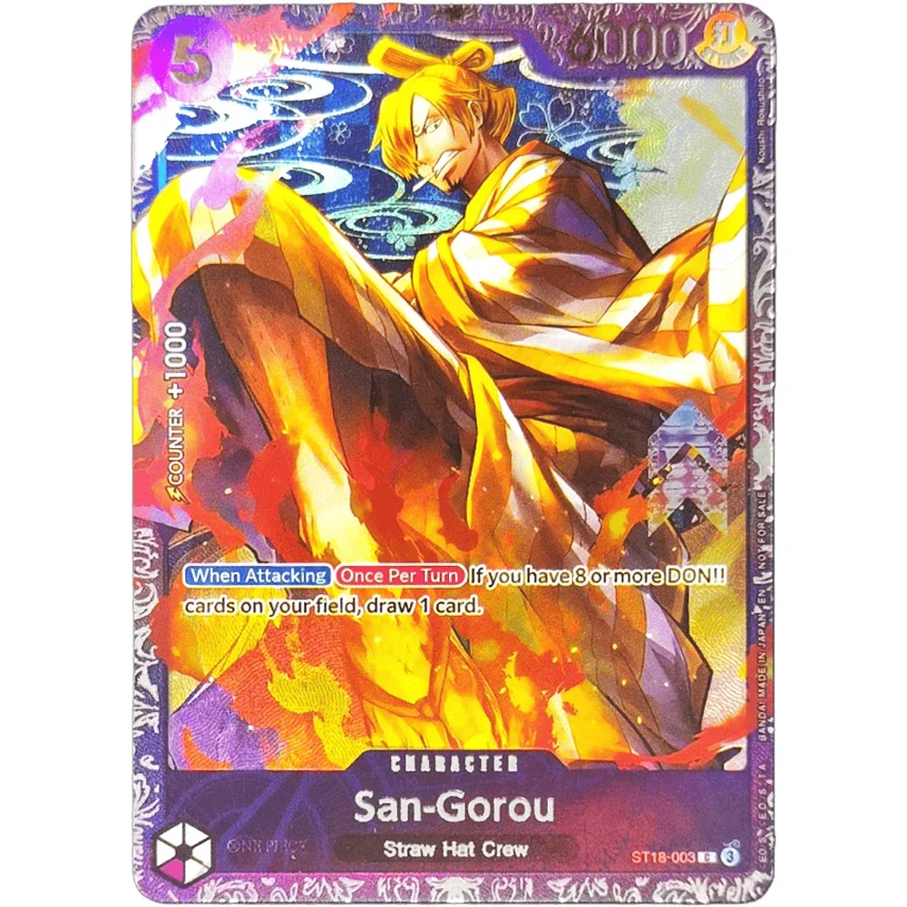 EEN STUK Collectie Kaarten OP08 San-Gorou Roronoa Zoro Jack Perona NL Hoge Kwaliteit DIY Self Made Game Anime kaarten Gift Speelgoed