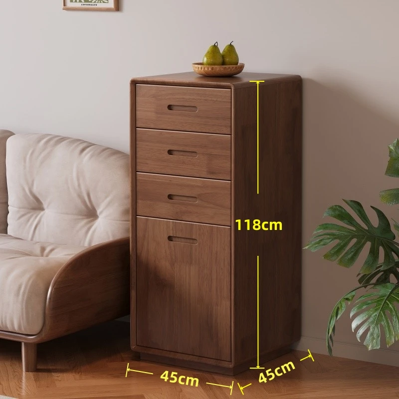 Solid wood safe Living room Bedroom Locker Intelligent hidden safe Large capacity anti-theft cabinet