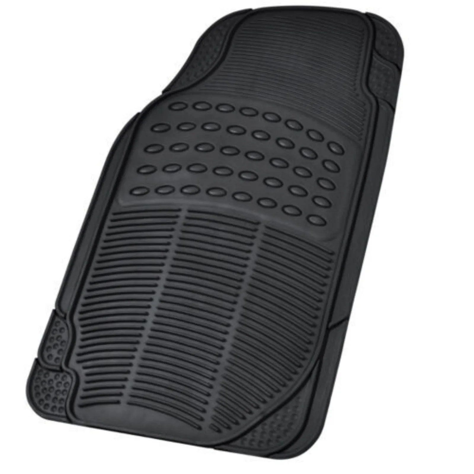 Heavy Duty Rubber Car Floor Mats 4pc 3 Row Black for Chrysler Town & Country United States