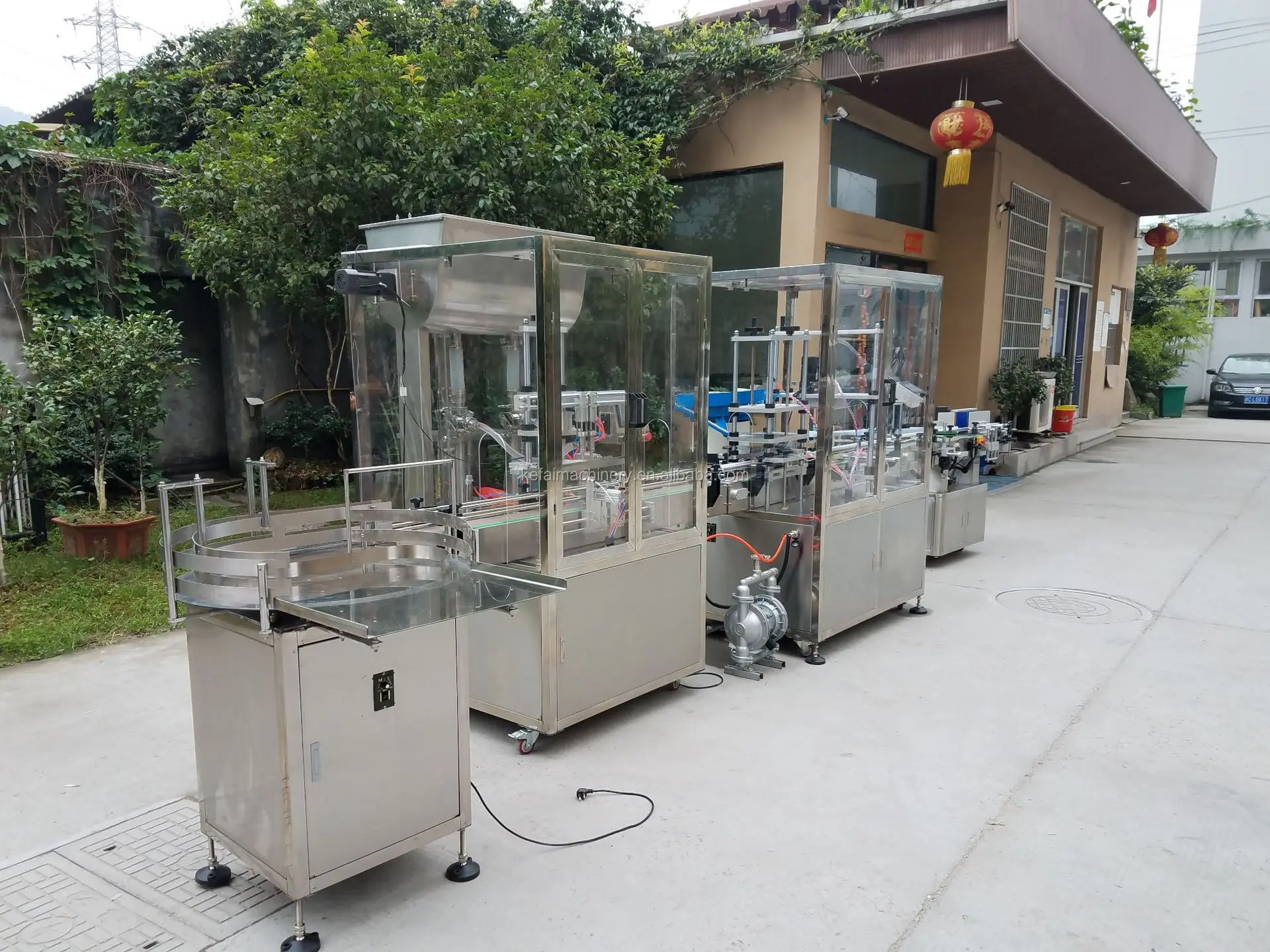 สายการบรรจุภัณฑ์เครื่องดื่มขวดแก้วอัตโนมัติ |   การบรรจุไวน์/เบียร์ความเร็วสูง การปิดผนึก การติดฉลาก ความแม่นยำสูง